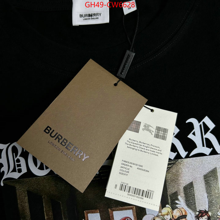 Clothing-Burberry,best website for replica , ID: CW6628,$: 49USD
