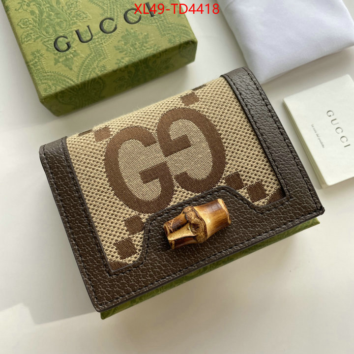 Gucci Bags(4A)-Wallet-,aaaaa+ class replica ,ID: TD4418,$: 49USD