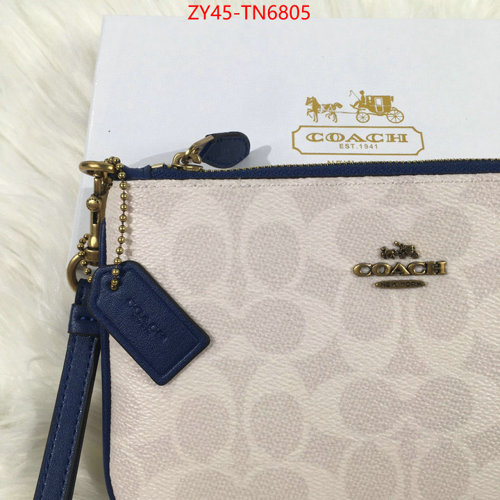 Coach Bags(4A)-Wallet,high quality aaaaa replica ,ID: TN6805,$: 45USD