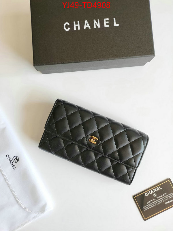 Chanel Bags(4A)-Wallet-,ID: TD4908,$: 49USD