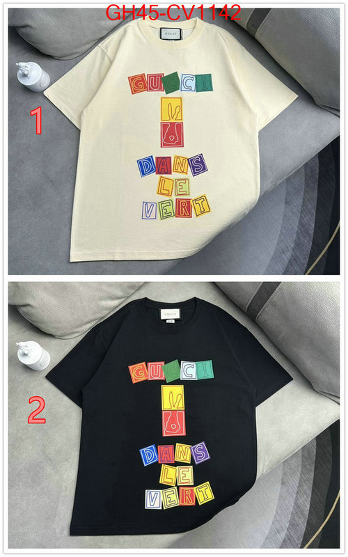 Clothing-Gucci,best replica 1:1 , ID: CV1142,$: 45USD