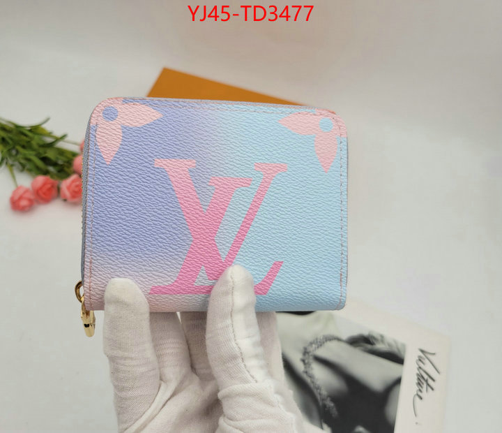 LV Bags(4A)-Wallet,ID: TD3477,$: 45USD