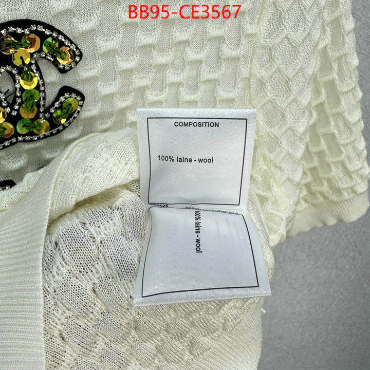 Clothing-Chanel,2023 perfect replica designer ,ID: CE3567,$: 95USD