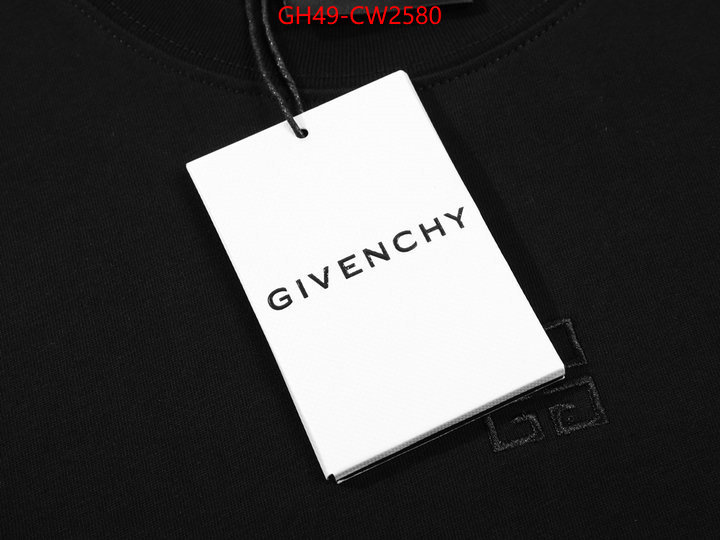 Clothing-Givenchy,brand designer replica ,ID: CW2580,$: 49USD