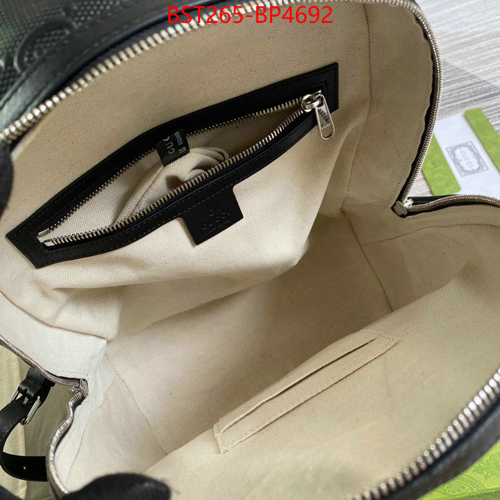 Gucci Bags(TOP)-Backpack-,best luxury replica ,ID: BP4692,$: 265USD