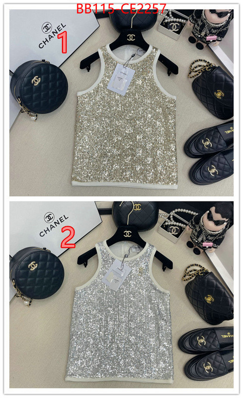 Clothing-Chanel,styles & where to buy , ID: CE2257,$: 115USD