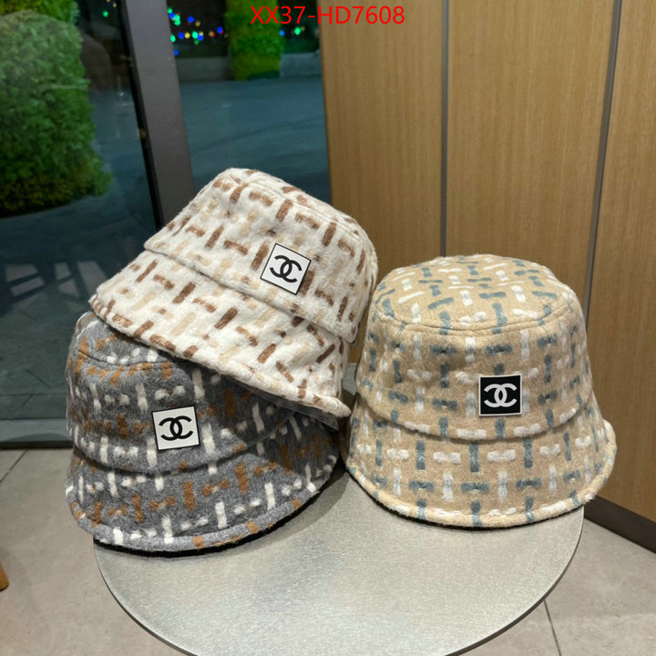 Cap (Hat)-Chanel,high quality designer , ID: HD7608,$: 37USD