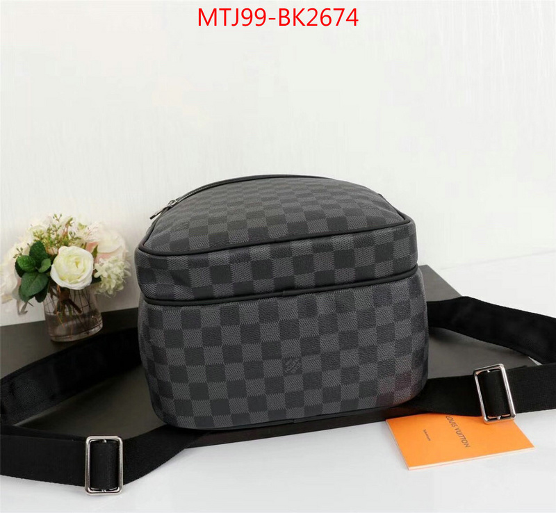 LV Bags(4A)-Backpack-,ID: BK2674,$:99USD