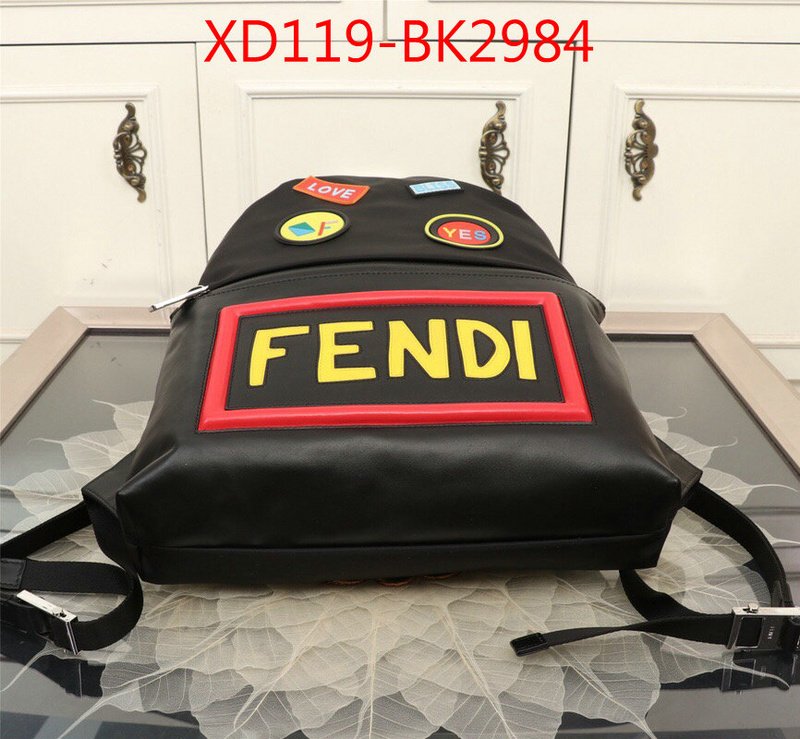 Fendi Bags(4A)-Backpack-,where to find best ,ID: BK2984,$:119USD