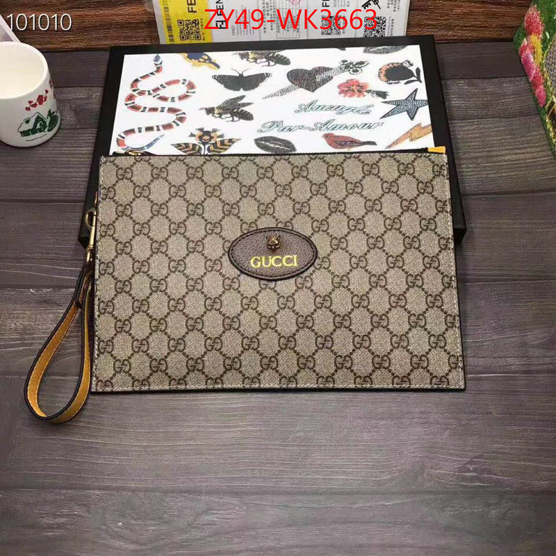 Gucci Bags(4A)-Clutch-,the best designer ,ID: WK3663,$:49USD