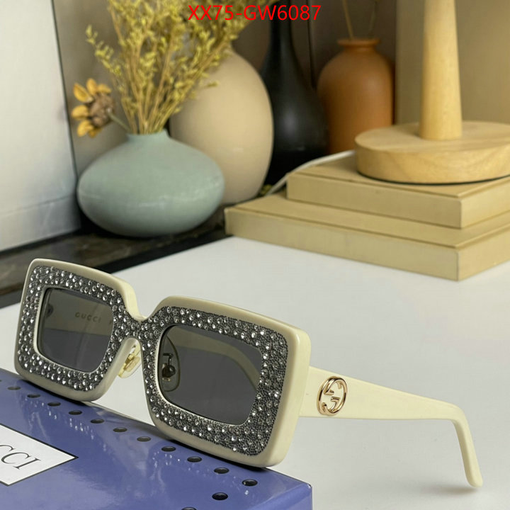 Glasses-Gucci,designer 7 star replica , ID: GW6087,$: 75USD