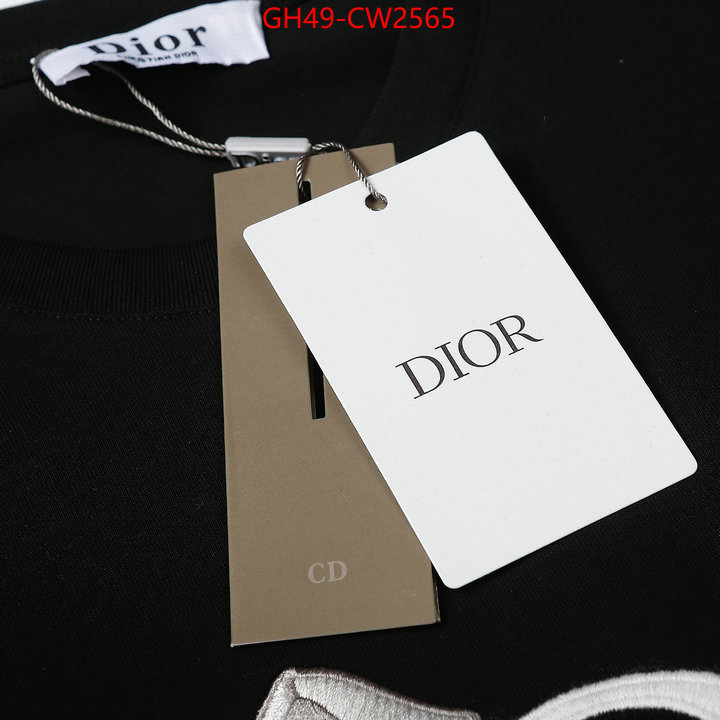 Clothing-Dior,replica 2023 perfect luxury , ID: CW2565,$: 49USD