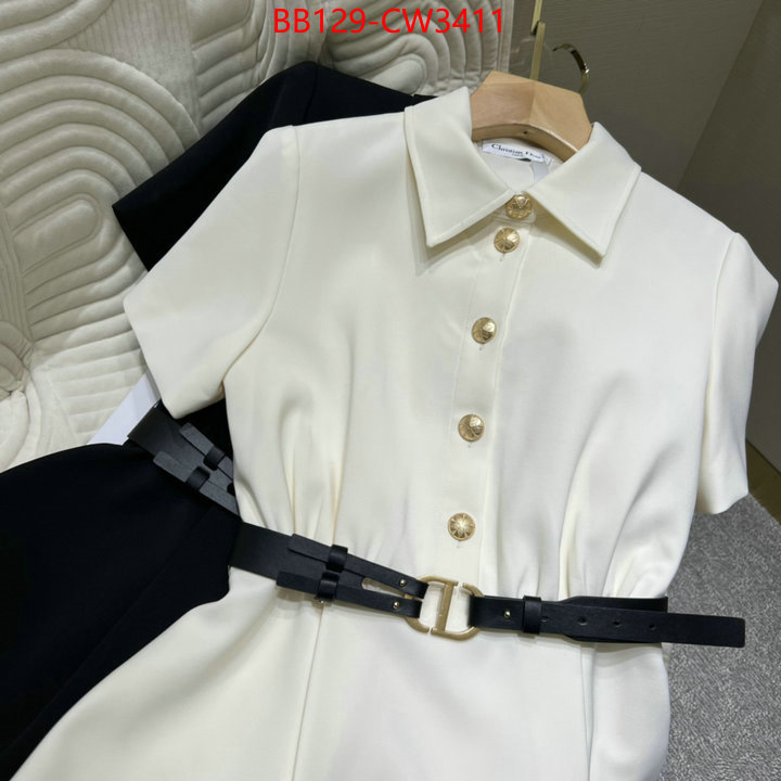 Clothing-Dior,shop cheap high quality 1:1 replica , ID: CW3411,$: 129USD