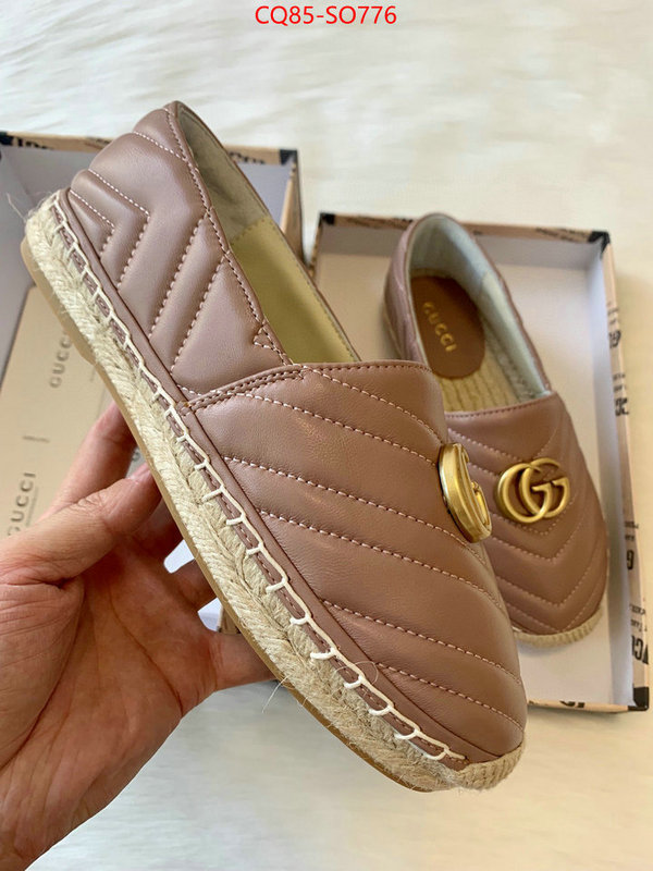 Women Shoes-Gucci,best quality replica , ID: SO776,$: 85USD