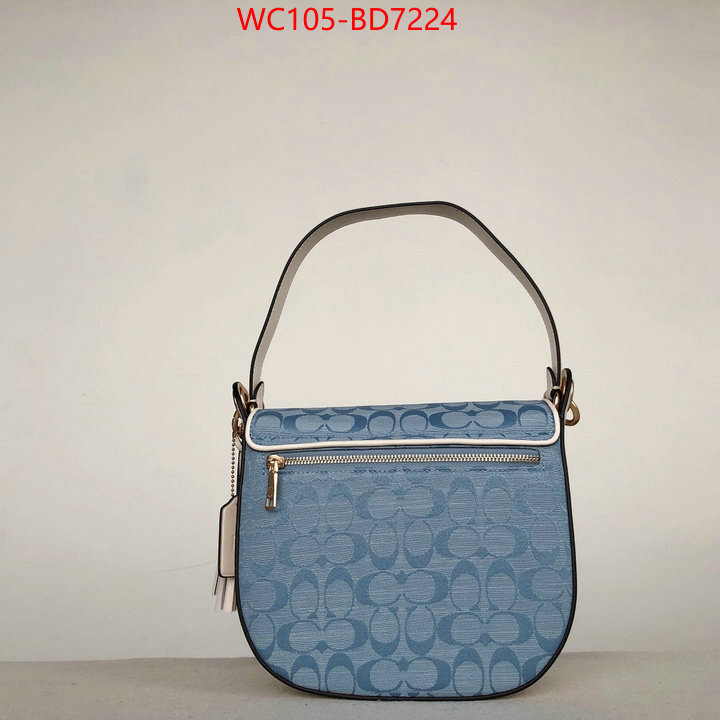 Coach Bags(4A)-Diagonal,only sell high-quality ,ID: BD7224,$: 105USD