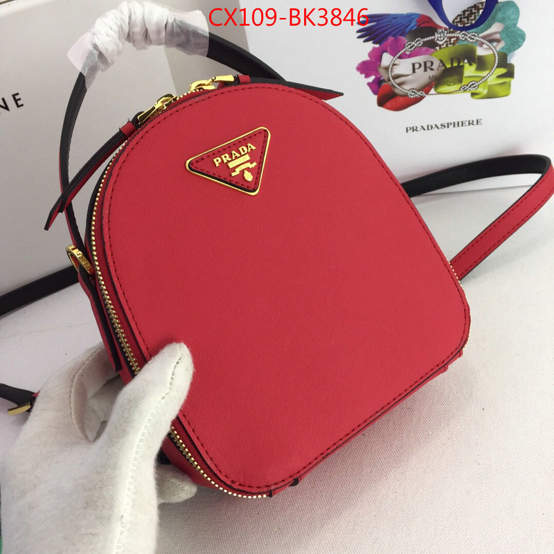 Prada Bags(4A)-Backpack-,replicas ,ID: BK3846,$:109USD