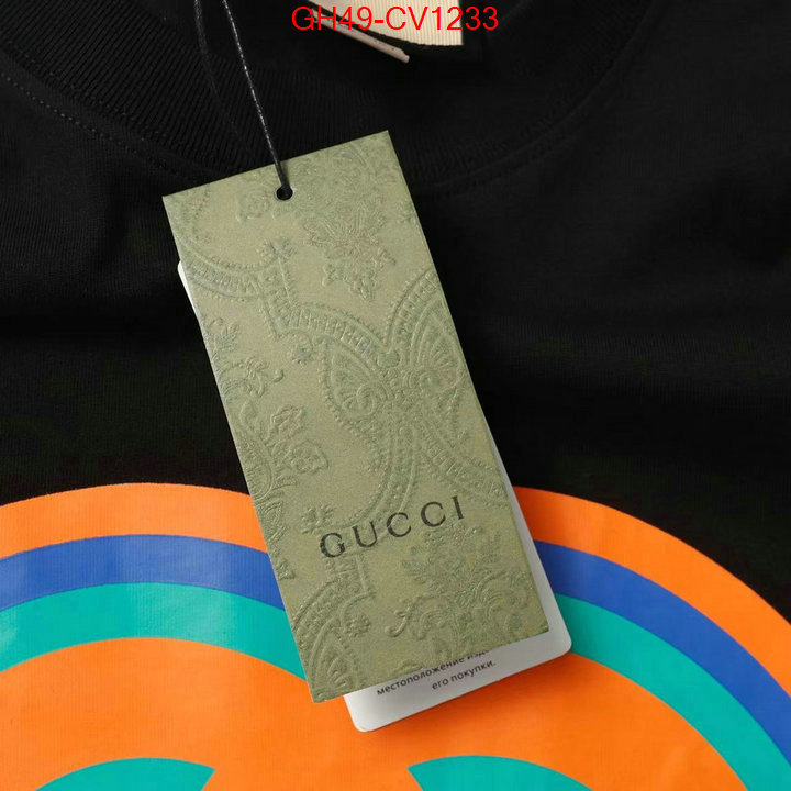 Clothing-Gucci,the highest quality fake , ID: CV1233,$: 49USD