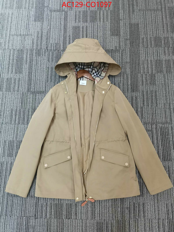 Down jacket Women-Burberry,aaaaa+ replica , ID: CO1097,$: 129USD