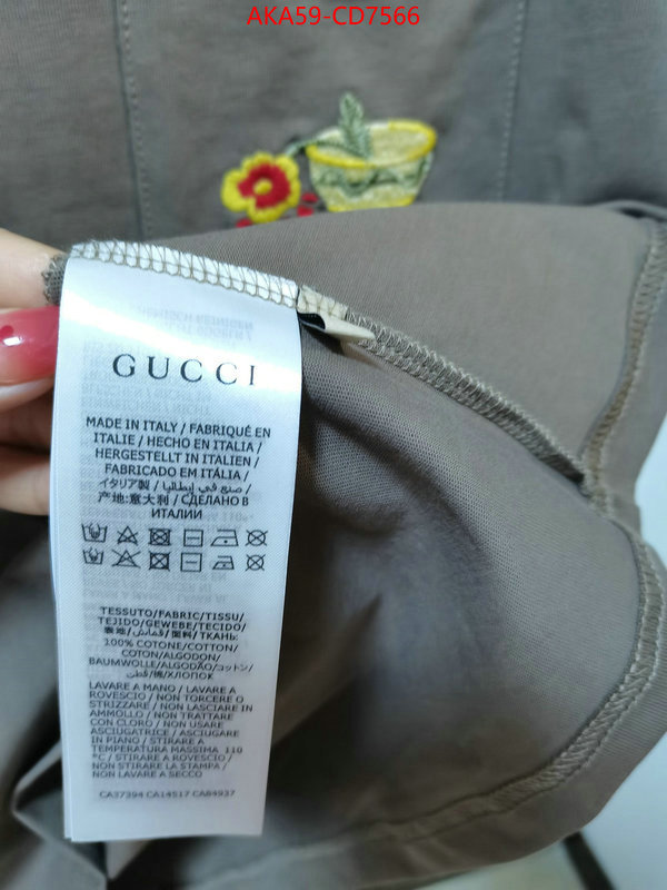 Clothing-Gucci,high quality happy copy , ID: CD7566,$: 59USD