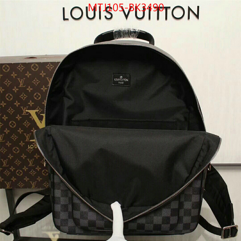 LV Bags(4A)-Backpack-,ID: BK3490,$:105USD