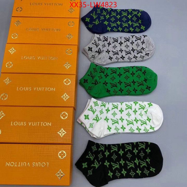 Sock-LV,best quality replica , ID: LW4823,$: 35USD