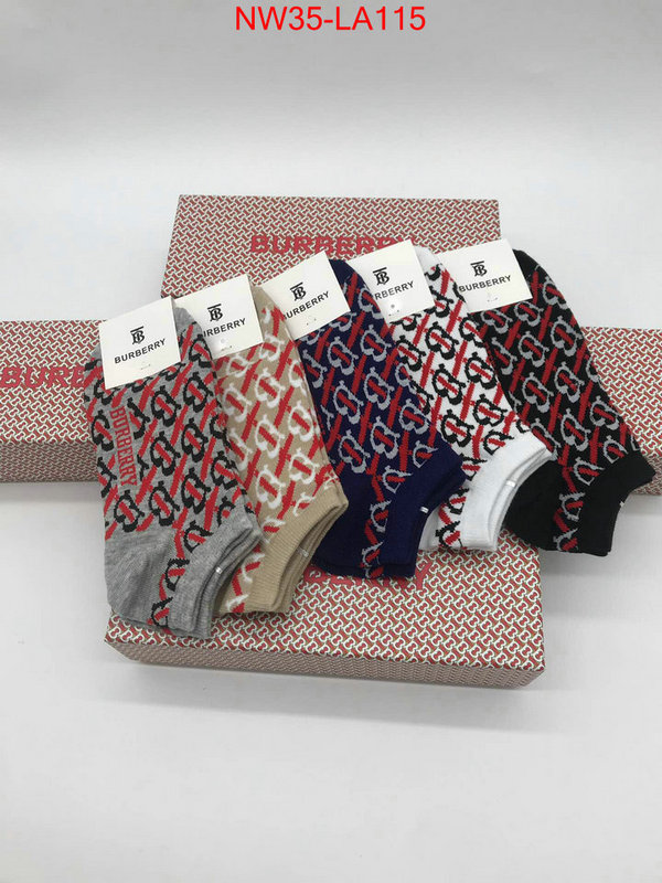 Sock-Burberry,the best , ID:LA115,$: 35USD