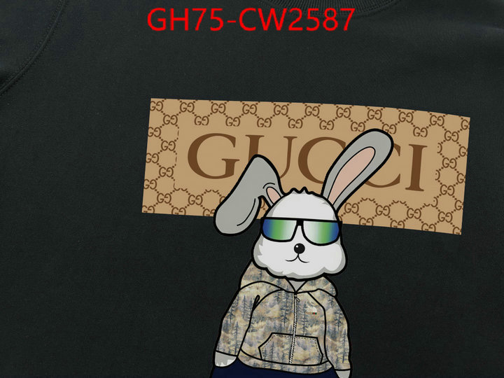 Clothing-Gucci,where to buy replicas , ID: CW2587,$: 75USD