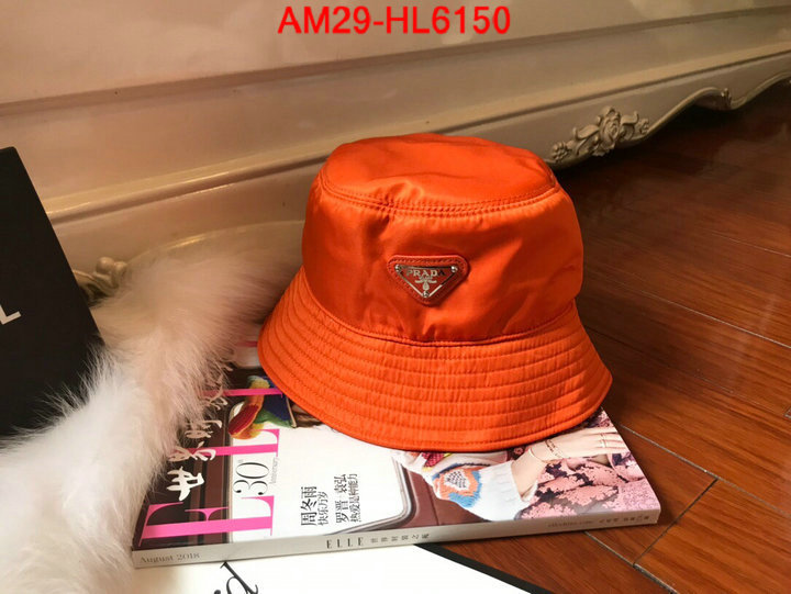 Cap (Hat)-Prada,high quality 1:1 replica , ID: HL6150,$: 29USD