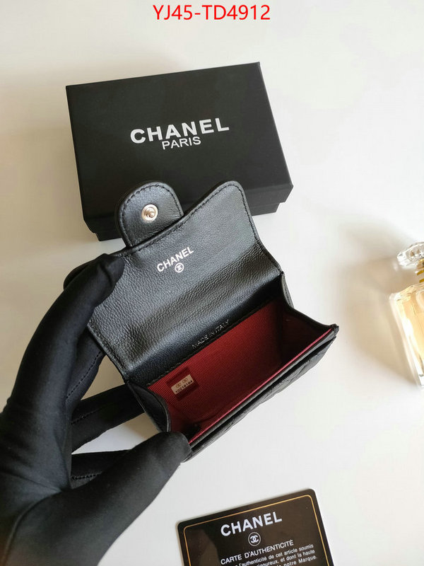 Chanel Bags(4A)-Wallet-,ID: TD4912,$: 45USD