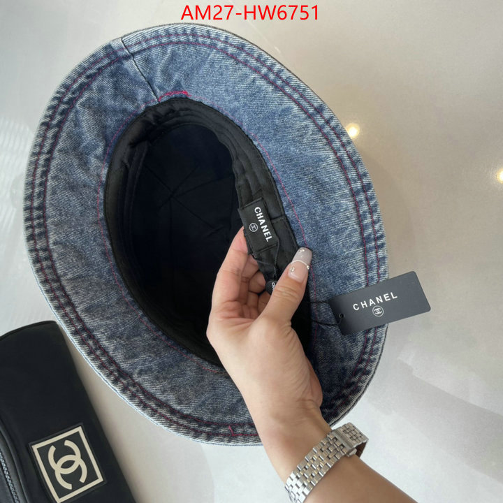 Cap (Hat)-Chanel,top quality , ID: HW6751,$: 27USD