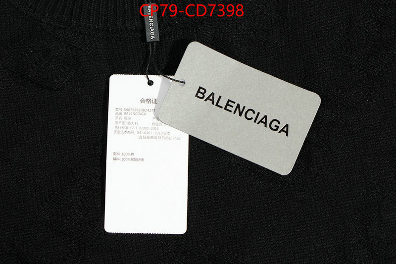 Clothing-Balenciaga,2023 luxury replicas , ID: CD7398,$: 79USD