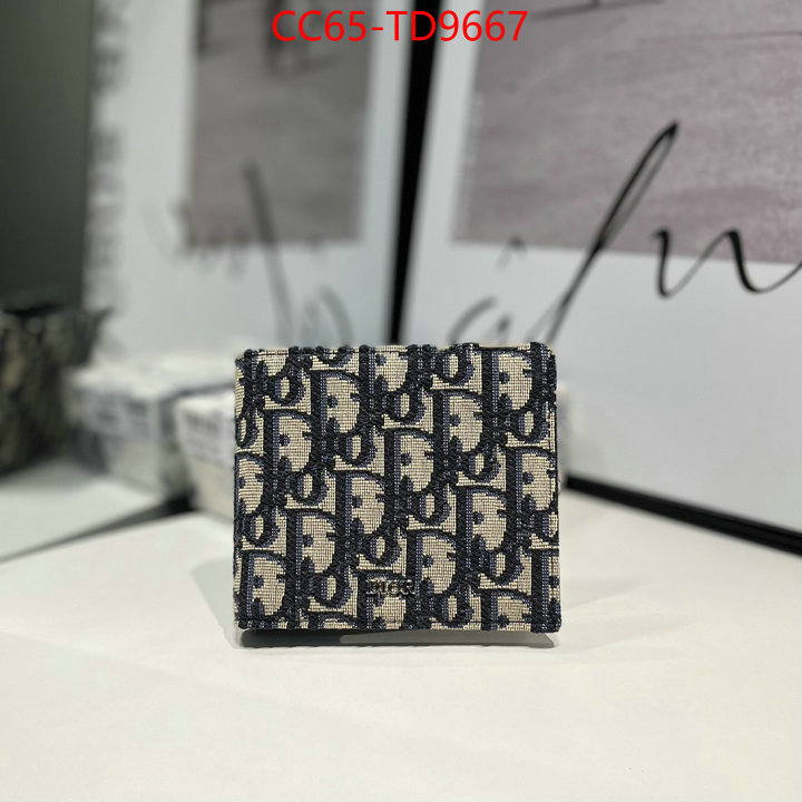 Dior Bags(TOP)-Wallet-,ID: TD9667,$: 65USD