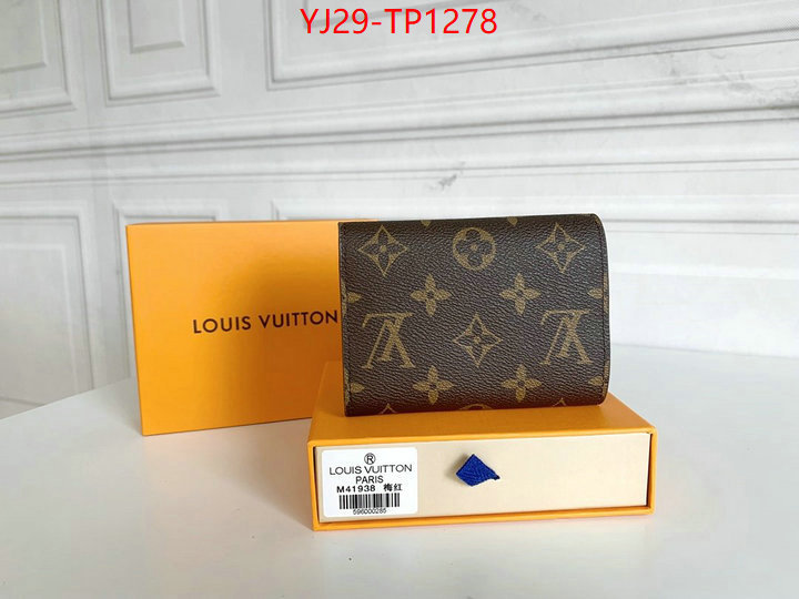 LV Bags(4A)-Wallet,ID: TP1278,$: 29USD