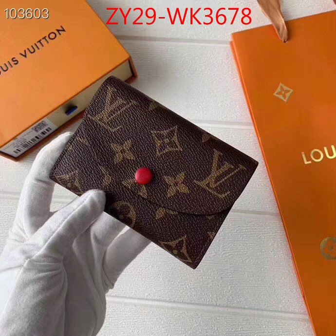 LV Bags(4A)-Wallet,ID: WK3678,$:29USD