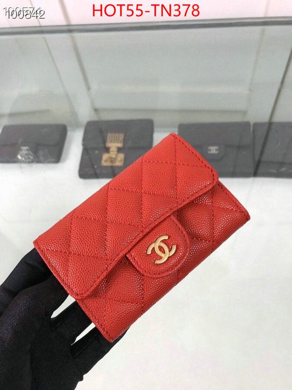 Chanel Bags(TOP)-Wallet-,ID: TN378,$: 55USD