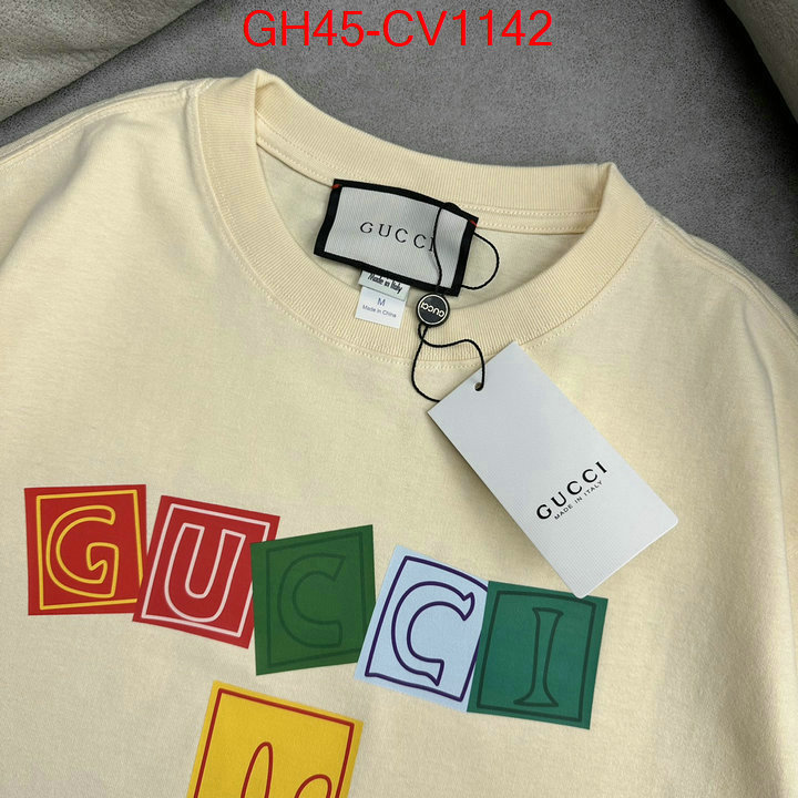 Clothing-Gucci,best replica 1:1 , ID: CV1142,$: 45USD