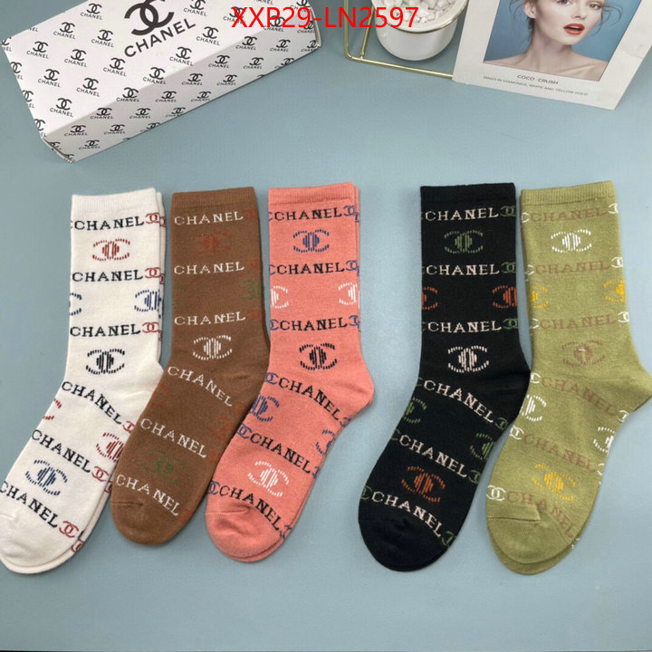 Sock-Chanel,buy first copy replica , ID: LN2597,$: 29USD