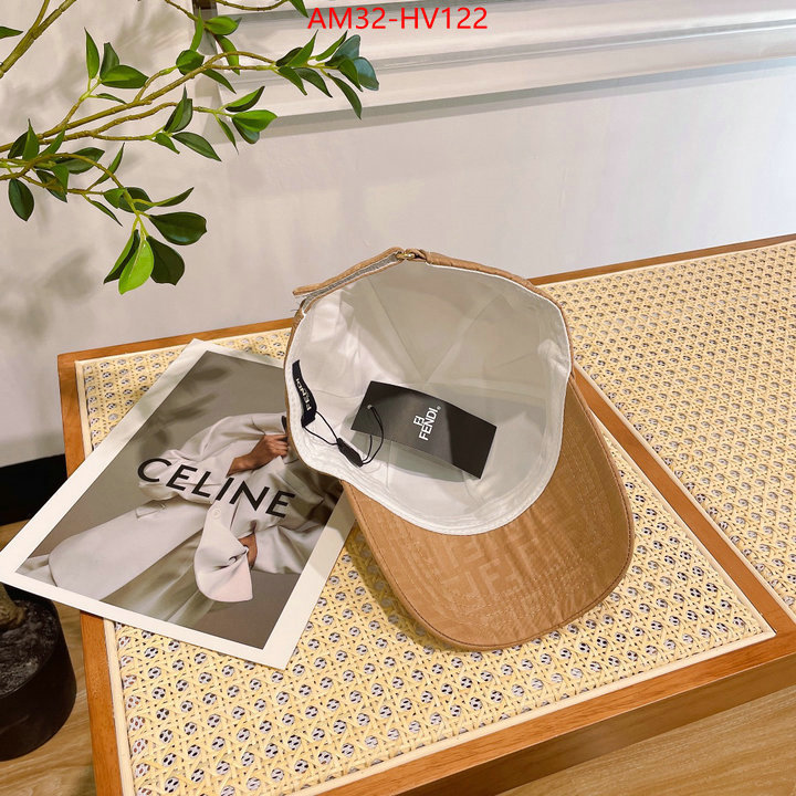 Cap (Hat)-Fendi,what's the best to buy replica , ID: HV122,$: 32USD