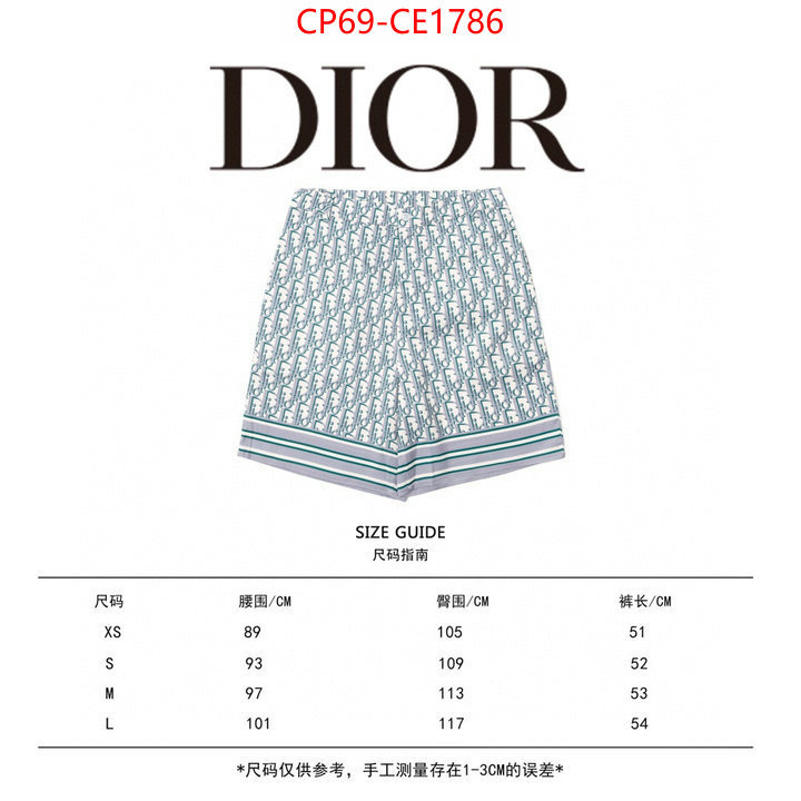 Clothing-Dior,aaaaa quality replica , ID: CE1786,$: 69USD