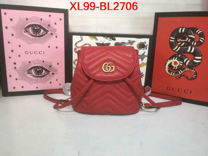 Gucci Bags(4A)-Backpack-,exclusive cheap ,ID: BL2706,$: 99USD