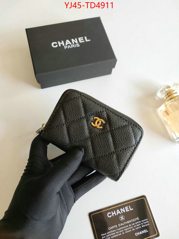 Chanel Bags(4A)-Wallet-,ID: TD4911,$: 45USD