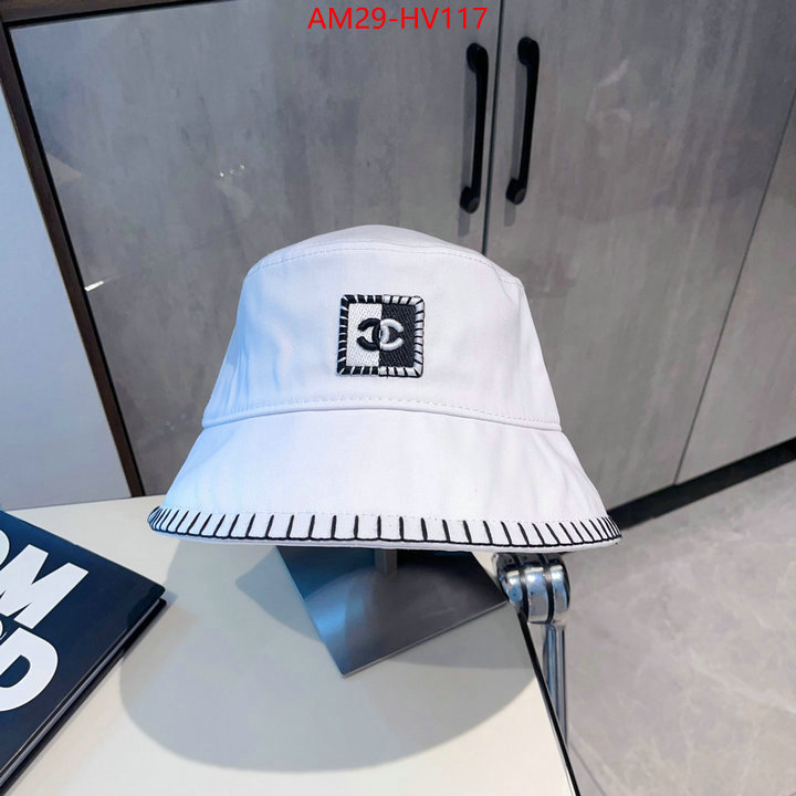Cap (Hat)-Chanel,shop cheap high quality 1:1 replica ,ID: HV117,$: 29USD