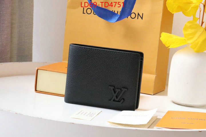 LV Bags(TOP)-Wallet,ID: TD4751,$: 69USD