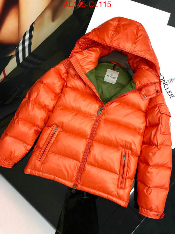 Down jacket Men-Moncler,top 1:1 replica , ID: CL115,$:145USD