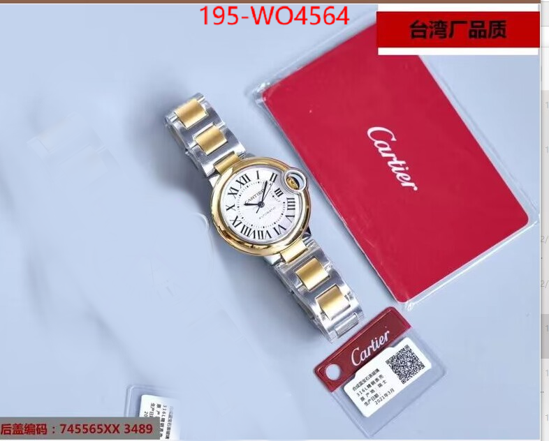 Watch(4A)-Cartier,best luxury replica ,ID: WO4564,$: 195USD