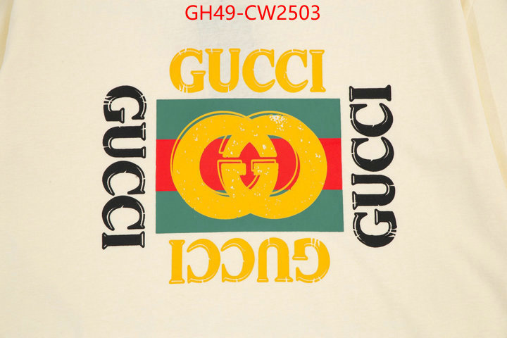 Clothing-Gucci,fake aaaaa , ID: CW2503,$: 49USD