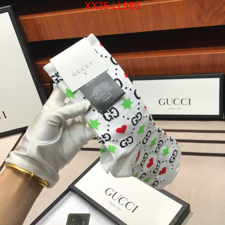 Sock-Gucci,fake cheap best online , ID: LL986,$:35USD