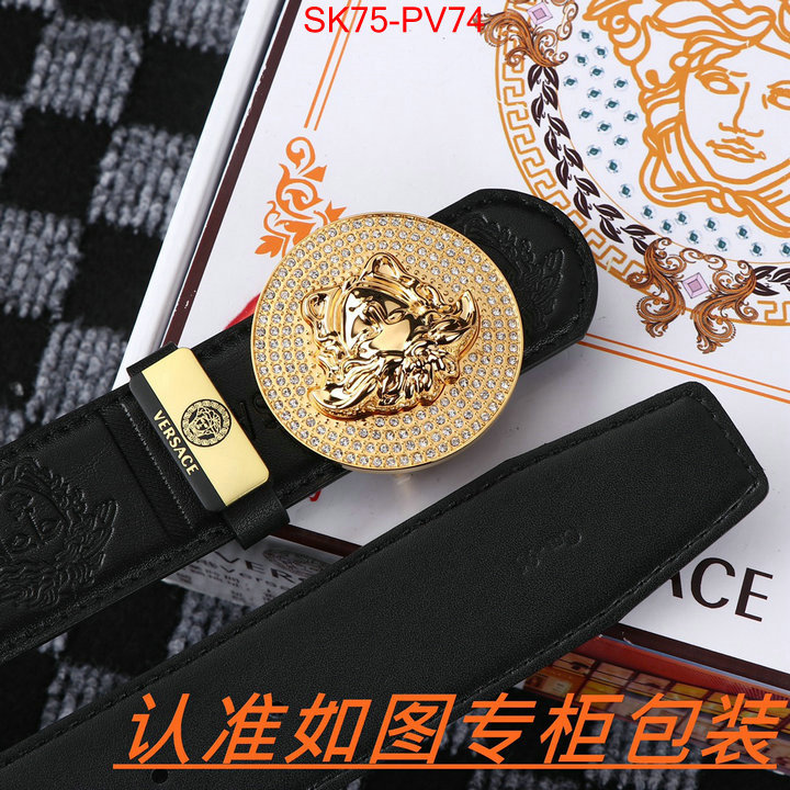 Belts-Versace,can you buy knockoff , ID: PV74,$: 75USD