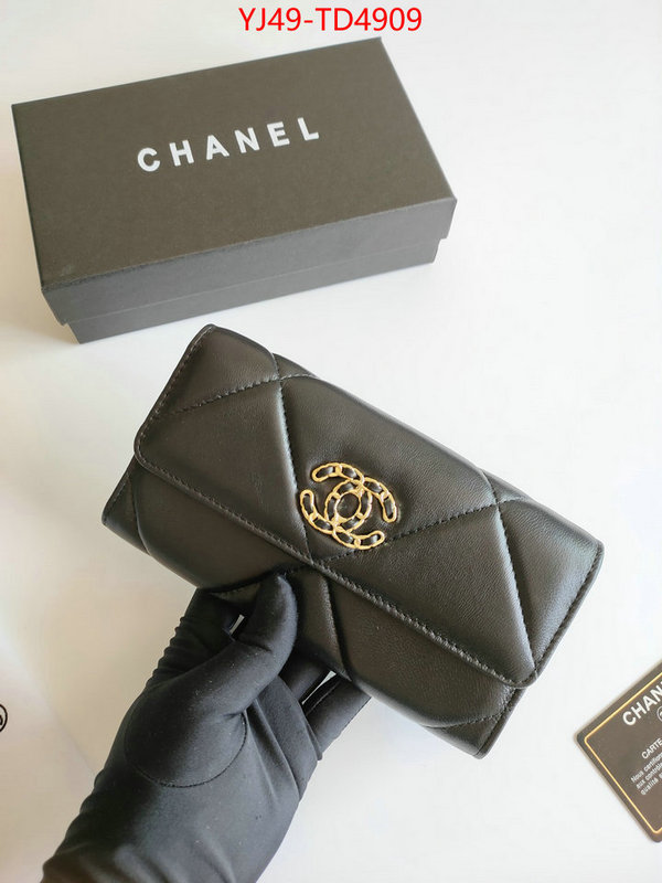 Chanel Bags(4A)-Wallet-,ID: TD4909,$: 49USD