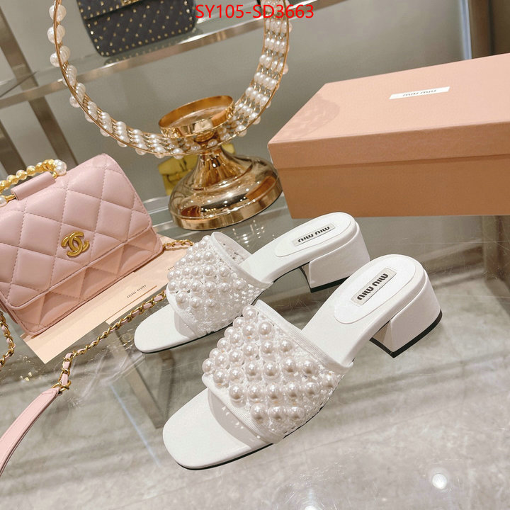 Women Shoes-Miu Miu,good quality replica , ID: SD3663,$: 105USD